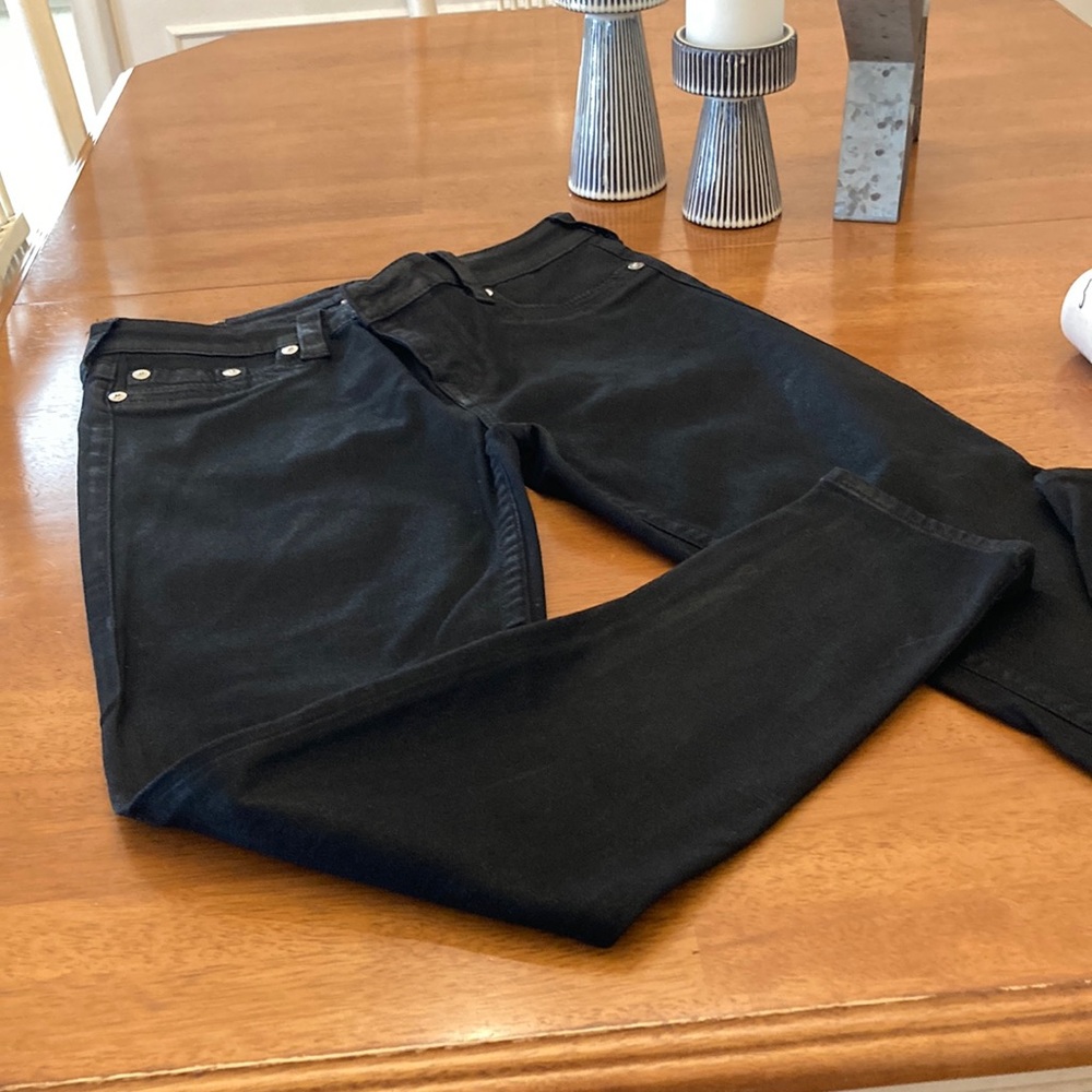 True Religion black coated Billy Super Skinny jeans, size 32